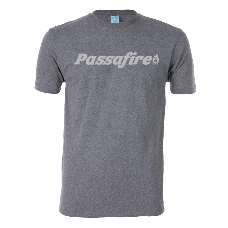 Text Logo Tee (Heather Charcoal) [S & 2X Only Last Ones]